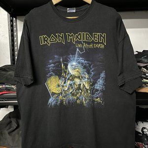 Vintage Iron Maiden Live Alter Death Faded Tees